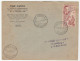 Lettre St Louis Du Sénégal/ 1er Circuit Aéropostal Par Avion Sénégal-Mauritanie-Soudan, 1948 - Covers & Documents