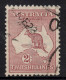 AUSTRALIA 1924  2/- MAROON KANGAROO (DIE II) STAMP PERF.12 3rd. WMK  SG.74 VFU. - Used Stamps