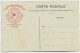 MAROC CASABLANCA CARTE HOPITAL DE CAMPAGNE APRES LA VISITE DU MAJOR CROIX ROUGE - Lettres & Documents