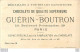CHROMO DOREE CHOCOLATS GUERIN BOUTRON LITH VALLET MINOT LA VIOLETTE ET LE BOUTON D'OR - Guérin-Boutron