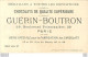 CHROMO DOREE CHOCOLATS GUERIN BOUTRON LITH VALLET MINOT  J'AI AVALE UNE ARETE - Guérin-Boutron