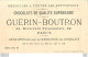 CHROMO DOREE CHOCOLATS GUERIN BOUTRON LITH VALLET MINOT LA PECHE - Guerin Boutron