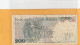 NARODOWY BANK POLSKI . 200 ZLOTYCH .  J. DABROWSKI  . 1-12-1988 .  N° EE 5758859 . 2 SCANNES  .  BILLET USITE - Polen