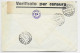 ITALIA 2L+75C LETTRE COVER LETTERA REC DRONERO 11.7.1940 CUNEO TO CROIX ROUGE GENEVE CENSURA - Marcophilie