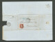Lettre.  No 6B, Carmin-brun, Bdf + Un Voisin, Obl Grille Sur Lettre En Triple Port De Sedan Oct 51 Pour Verdun. - TB. -  - 1849-1850 Cérès