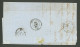 Piquage De Hesdin. No 14B, Obl Pc 1517 Sur  Lettre D'Hesdin Déc 61 Pour Brignoles. - TB - RR - 1853-1860 Napoléon III