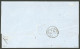 EMPIRE LAURE.Lettre.  Pour Yokohama. No 32 Obl Ancre, Sur Lettre Avec Cad Octog. "Marseille Paq.Fr. M N°1" De Déc 69, Ar - 1863-1870 Napoleon III With Laurels