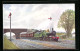 Artist's Pc Englische Eisenbahn Der Gesellschaft G.W.R., Worcester Express Near Hayes  - Eisenbahnen