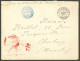 Lettre Cad "Corr. D'Armées/Whydah" Mars 94 Sur Enveloppe En FM Pour Cherbourg, à Côté Cad Bleu "Etablissements Du Benin/ - Sonstige & Ohne Zuordnung