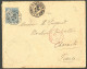Lettre Cad Octog. "Corps D'armées/Saigon". CG 51 Sur Enveloppe Pour Nanteuil, 1889. TB. - Other & Unclassified