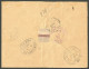 Lettre Cad Bleu "Guadeloupe/Saint Barthelemy" Mars 1901 Sur N°27 + 28 (12) + 30 Bande De Cinq, Sur Enveloppe Recomm. Pou - Sonstige & Ohne Zuordnung