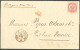 Lettre Losange Sur CG 6. Cad "Inde/Pondichéry" Sur Lettre Avec Texte Pour Port Louis, Ile Maurice, 1871. - TB. - R. - Autres & Non Classés