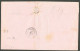 Lettre Cad Bleu "Inde/Pondichéry". CG No 18 + France No 90 Sur Lettre Pour Bordeaux, 1881. - TB. - RRR. - Altri & Non Classificati