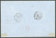 Lettre Losange "MQE" Et Cad "Martinique/St Pierre". CG 3 Bande De Trois + 5, Sur Lettre Pour Marseille, 1871. TB. - Autres & Non Classés