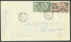 Lettre Cad "Saint Pierre/Martinique". CG Nos 49 Paire  + 54 + Taxe 22 Sur Enveloppe Pour Philadelphie. TB. - R. - Other & Unclassified