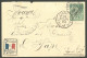 Lettre Cad "Corr. D'armées/Nouméa". No 24 + étiquette Tricolore Correspondance Militaire Sur Enveloppe Pour Le Havre, 18 - Autres & Non Classés