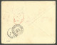Lettre Cad Bleu "Nlle Calédonie/Oubatché". No 51 Sur Enveloppe Recommandée Pour Leeds, 1898, TB - R. - Other & Unclassified