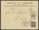 Lettre Cad "Port Said/Egypte". Nos 9 + 19 Sur Enveloppe Recommandée Locale, 1899. - TB - Other & Unclassified