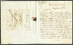 Lettre Leogane (Jamet N°6). Lettre Daté Du 27 Août 1788 Pour Le Cap. Au Verso, 2 Dateurs En Départ Et En Arrivée : 27 AO - Haïti