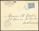 Lettre Grand Cachet Bleu "Sénégal Et Dep/Rufisque". CG No 35 Sur Enveloppe Pour Bordeaux, 1882. - TB. - R - Other & Unclassified