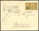 Lettre Cad "Thies/Sénégal". No 5 + CG 52 Sur Enveloppe Recommandée Pour Rufisque, 1887. - TB. - R - Other & Unclassified