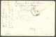 Lettre Losange "OCN" Sur CG N°3 Paire + 5 Paire, à Côté Cad "Taiti/(Océanie)/Papeete", 1870, Sur Enveloppe Pour Brest Av - Autres & Non Classés
