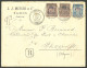 Lettre Cad "Vathy/Samos". Nos 5 Type II + 6 + 7 Sur Enveloppe Recomm. Pour Philippeville, 1895. - TB - Sonstige & Ohne Zuordnung