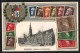 AK München, Rathaus Und Marienplatz, Briefmarken Und Wappen  - Timbres (représentations)