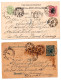 Delcampe - 1897/1924 Lot De 15 Entiers Ou Lettres Ayant Circulé (voir Détail) - Verzamelingen & Reeksen