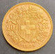 1935 L B Switzerland Standard Gold Coin 20 Francs,KM#35.1 - 20 Francs (or)