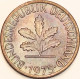 Germany Federal Republic - Pfennig 1975 F, KM# 105 (#4468) - 1 Pfennig