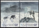 AUSTRALIAN ANTARCTIC TERRITORY (AAT) 2013 QEII 60c Joined Pair, 100th Anniv Australasian Antarctic Exp Used - Usati