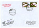 NCP 26 - 4213-a BIRD, Romania, Flowers And SWALLOW - Registered, Stamp With Vignette - 2012 - Brieven En Documenten