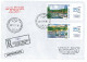 NCP 26 - 584-a Danube Harbors And Ships, Romania, Serbia - Registered, Stamps With Vignettes - 2011 - Brieven En Documenten