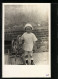 Foto-AK Kleiner Junge Mit Seinem Schaukelpferd  - Gebraucht
