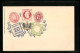 AK Deutsche Briefmarken 1 Groschen, 20 Centimes, 1 Kreuzer, 1 1 /4 Schilling  - Stamps (pictures)