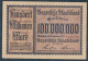 Bayern Inflationsgeld Bayerische Staatsbank Gebraucht (III) 1923 100 Millionen Mark (10288402 - 100 Miljoen Mark