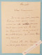 ● L.A.S Jean VALMY BAYSSE Poète - Victor HUGO - GROGNARD - Né Saint-Médard-en-Jalles (Gironde) Lettre Autographe Rare - Schriftsteller