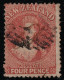 NZ CHALON 4d ROSE FFQ ASHBURTON? MANUSCRIPT "a" - Used Stamps