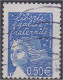 Marianne De Luquet N° 3449 Bleu Nuit 0,50 Euro Oblitéré Variété Piquage Décalé Scan Recto/verso - 1997-2004 Marianne (14. Juli)