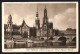 AK Dresden, Kath. Hofkirche, Schloss, Georgentor, Friedr. August-Brücke  - Dresden