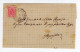 1899. SERBIA,KRAGUJEVAC,LOCAL RATE 10 PARA FOR DOUBLE WEIGHT WE BELIEVE,COVER,INSIDE LETTER MISSING - Serbia