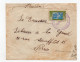 !!! COTE D'IVOIRE, LETTRE DE 1936 POUR PARIS AVEC CACHET MARITIME CAP DES PALMES - Storia Postale