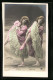 Foto-AK Stebbing: Lillian Und Rosetta Heben Tanzend Ihre Kleider  - Fotografía