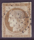 FRANCE 1849-50 Cérès 10 C Bistre-jeune YT N°1 Oblitéré - 1849-1850 Ceres