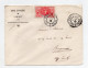 !!! COTE D'IVOIRE, LETTRE DE BINGERVILLE DE 1909, A EN-TETE DU CABINET DU LIEUTENANT-GOUVERNEUR, POUR BOUGOUANOU - Briefe U. Dokumente