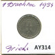 1 DRACHMA 1954 GRIECHENLAND GREECE Münze #AY314.D.A - Griekenland