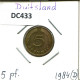 5 PFENNIG 1984 D WEST & UNIFIED GERMANY Coin #DC433.U.A - 5 Pfennig