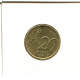 20 EURO CENTS 2001 ESPAGNE SPAIN Pièce #EU361.F.A - Spagna