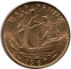 HALF PENNY 1967 UK GREAT BRITAIN Coin #BA996.U.A - C. 1/2 Penny